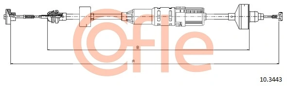 Cable de embrague 801019 Beca Cables