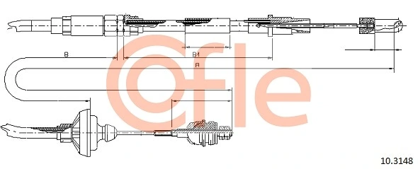 Comprar Cable de embrague Volkswagen Passat B3, B4 3A5, 351, 315
