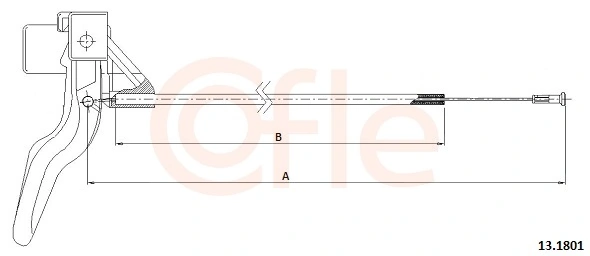 Cable de capó para Opel Corsa (S93)