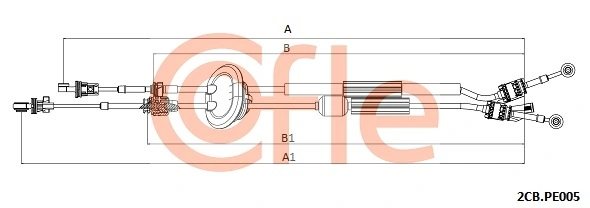 Cable para caja de cambios manual Citroen C-Elysee  (2013-2026)