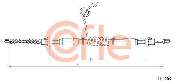 Cable de freno de mano trasero derecho Ford Transit V bus (V184/5) (2000 - 2006) precio, desde 16,42 EUR