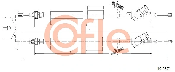 Cable de freno de mano trasero derecho/izquierdo Ford Focus II sedán (DB, FCH, DH) (2005 - 2011) precio, desde 22,45 EUR