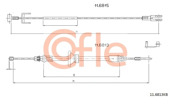 Comprar 93168971 Peugeot/Citroen Cable de freno de estacionamiento delantero