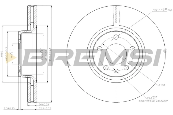 Disco de freno para Audi A6 4F2