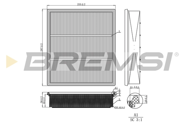 Filtro de aire coche Audi A8  (4D2, 4D8)
