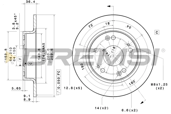 CD7558S Bremsi