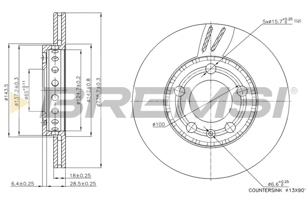 CD7164V Bremsi