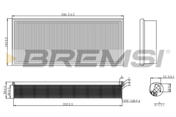 Filtro de aire para Ford Mondeo B5Y
