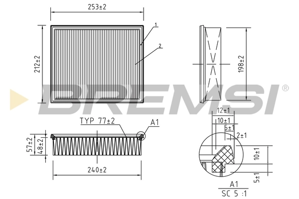 Comprar Filtro de aire Opel Omega  16, 17, 19 a bajo precio