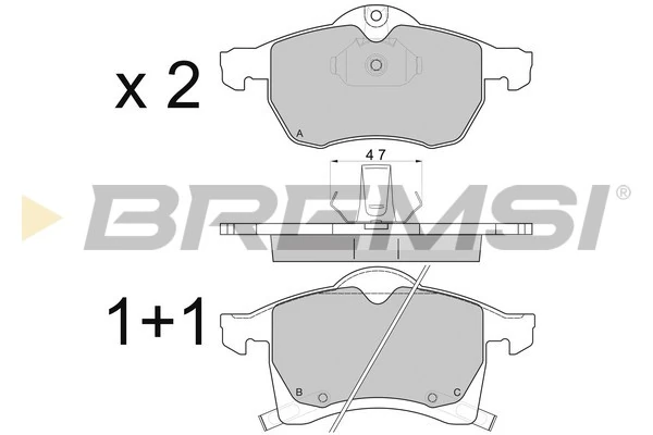 Pastillas de freno delanteras para Opel Zafira  (F75)