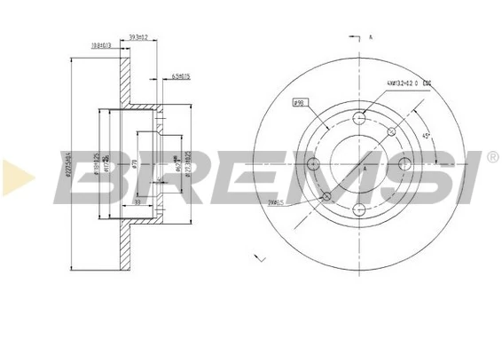 Disco de freno Fiat Fiorino  (146 Uno)