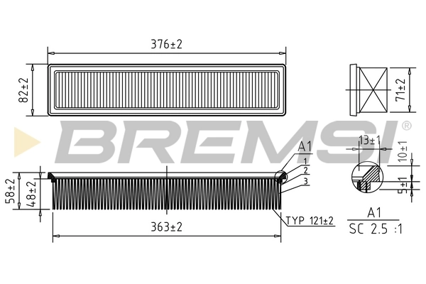 Filtro de aire coche Renault Clio III (BR01, CR01)