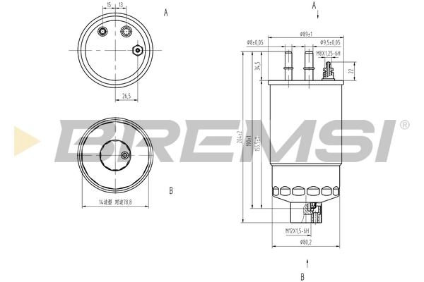 Filtro combustible Alfa Romeo Mito 955