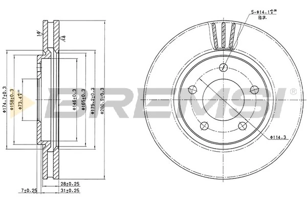 CD7214V Bremsi