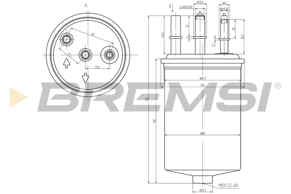 Filtro de combustible Jaguar X-type (CF1)