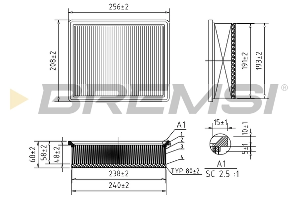 Filtro de aire para Porsche 911 997