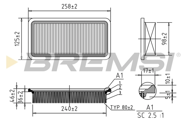 Filtro aire Getz  hatchback (2002-2011) original desde 7,20 €