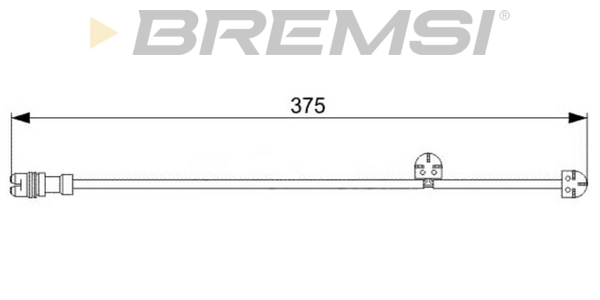 Sensor de desgaste de pastillas de freno delantero derecho para Porsche 911 997
