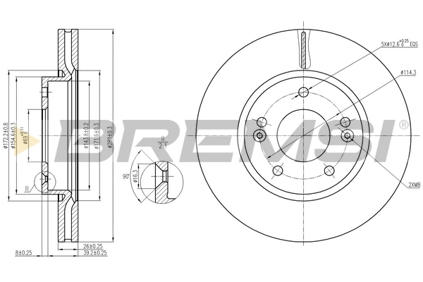 Comprar Freno de disco delantero Cerato  LD