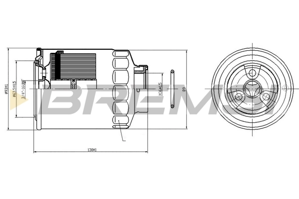 Filtro de combustible Ford Ranger (ER)
