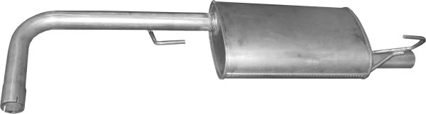 Silenciador trasero para Nissan Navara D40