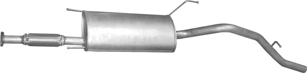 Silencioso trasero Daihatsu Terios (J100, J102, J122)
