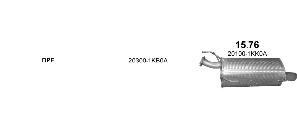 Comprar Silencioso trasero JUKE  F15E