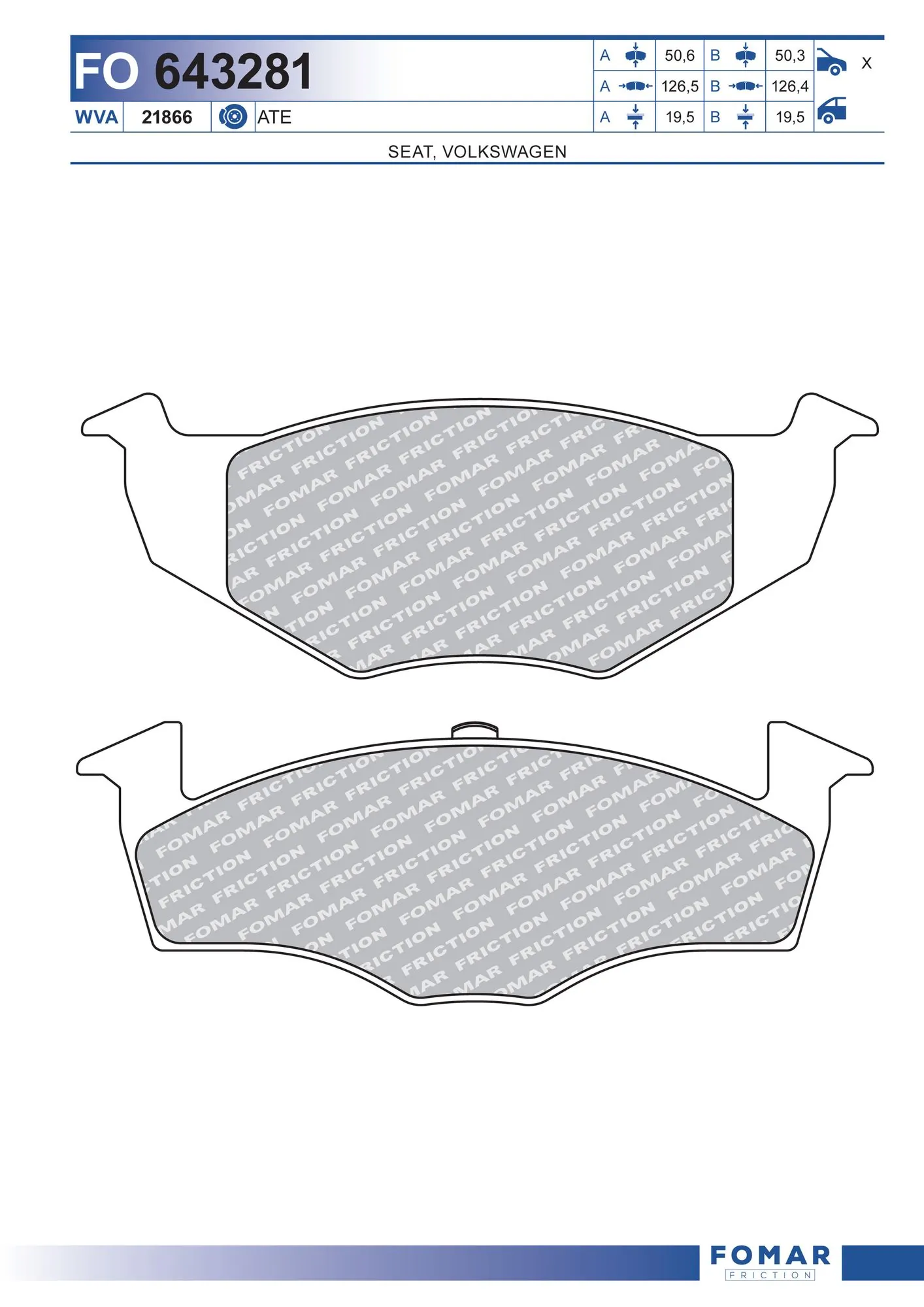 DP85003 Brembo Pastillas delanteras