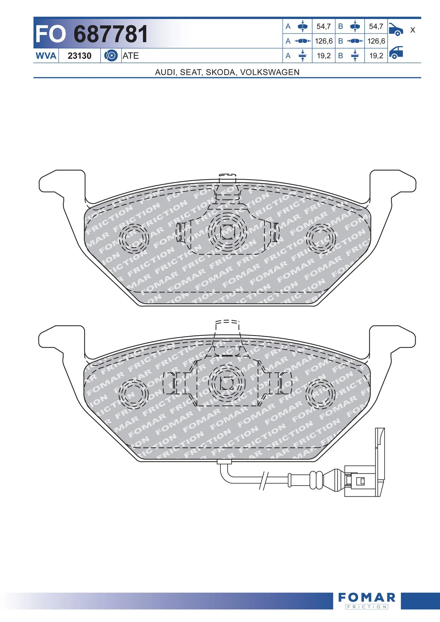  Pastillas de freno Seat Ibiza 4