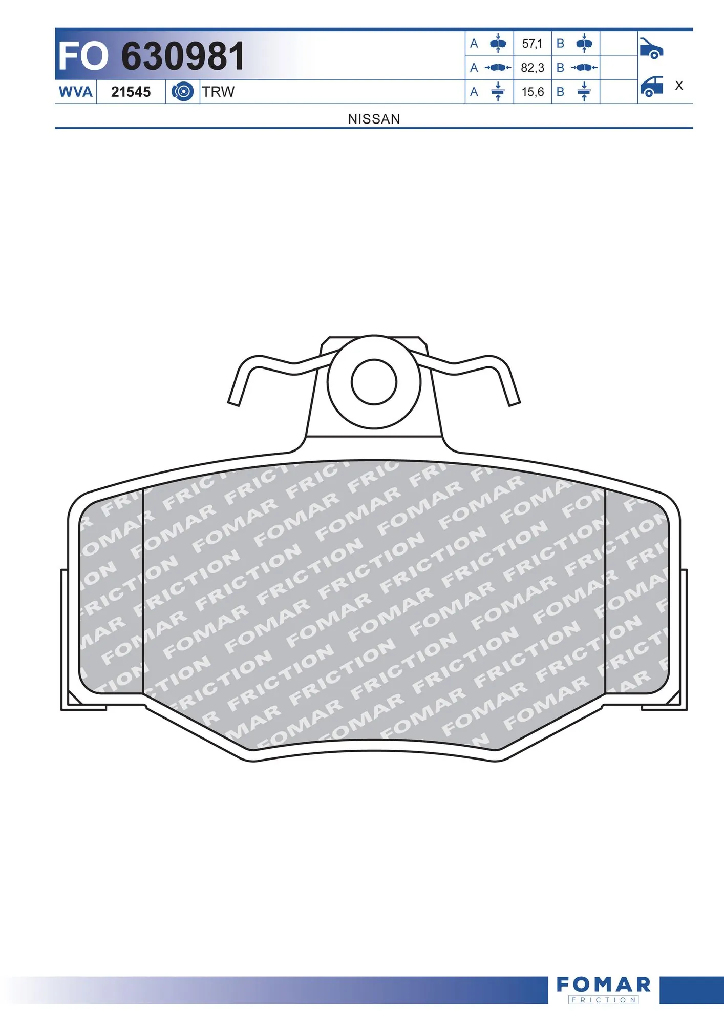 Comprar Pastillas de freno traseras Nissan Primera  P11