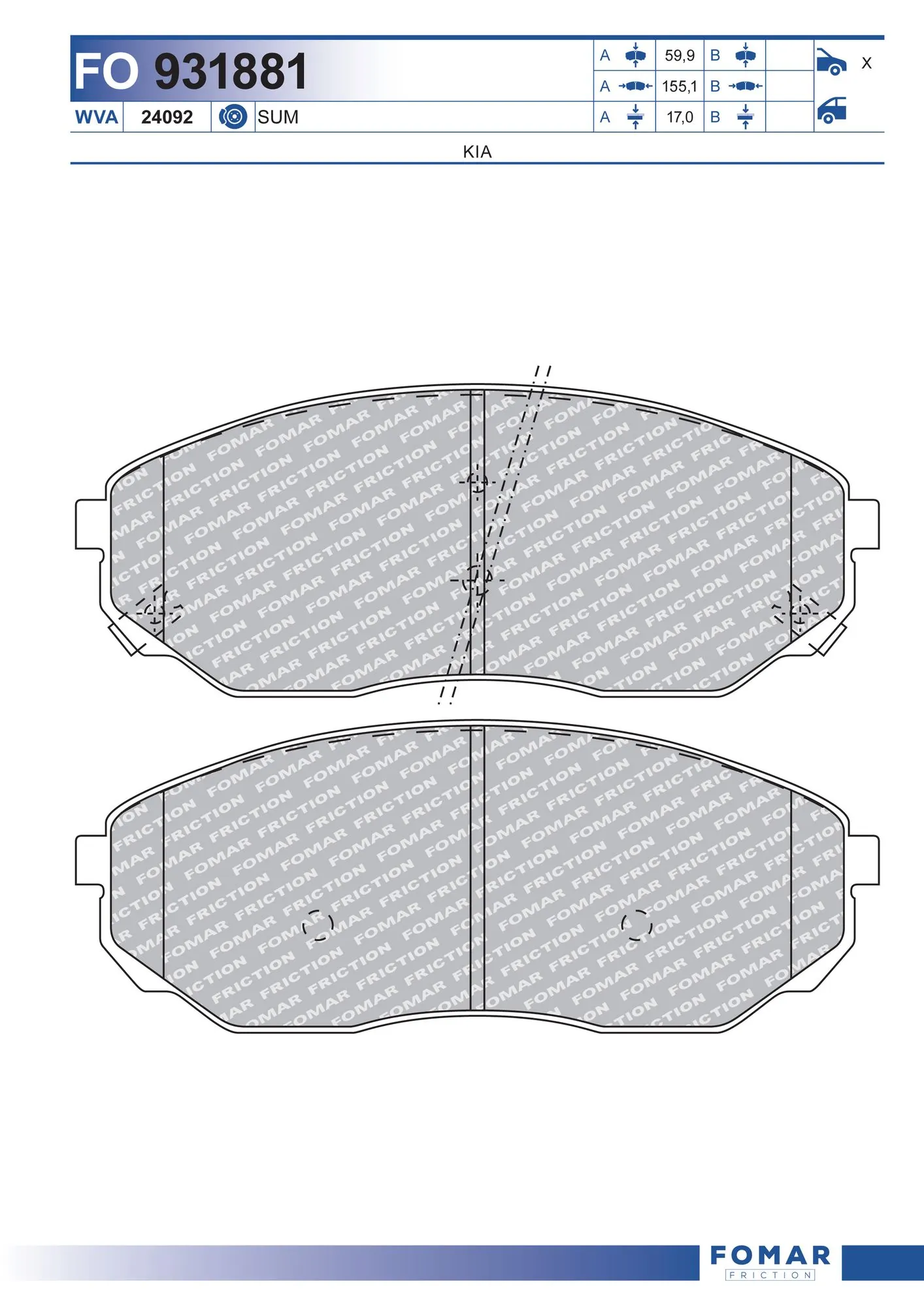 Pastillas freno delanteras Peugeot/Citroen 1623053480 precio, desde 35,39 EUR