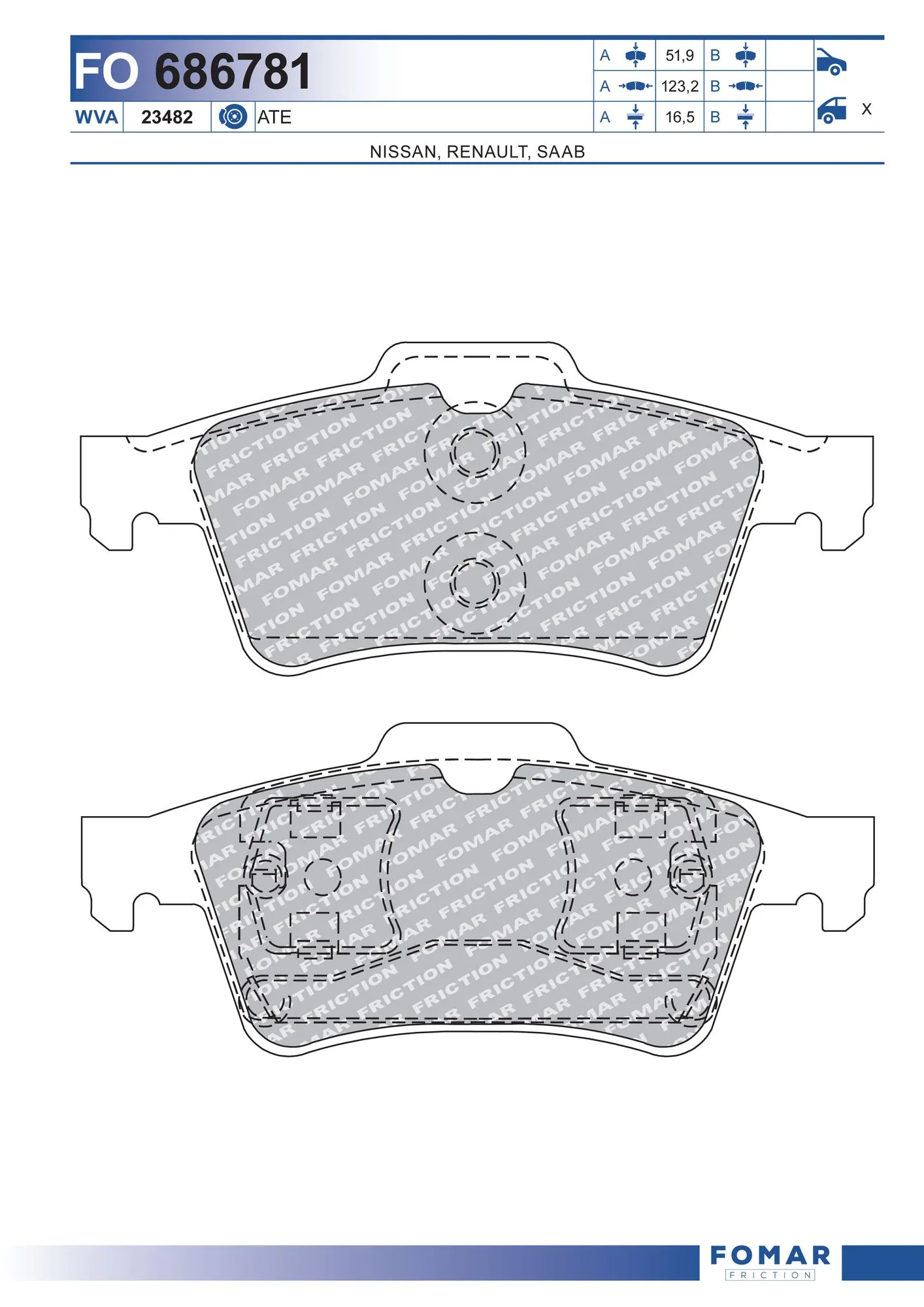 Pastillas freno traseras Renault Espace IV monovolumen (JK0) (2002 - 2026) precio, desde 34,56 USD