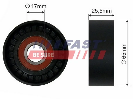 Polea tensora correa poli V para Citroen C4 LC