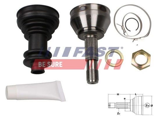 Junta homocinética exterior delantera para Fiat Ducato I (290)
