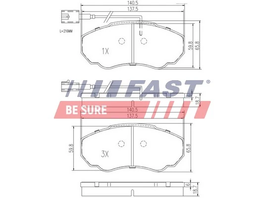 Comprar Pastillas de freno delanteras de disco Fiat Ducato II 244 a bajo precio