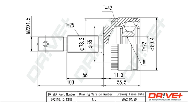 Junta homocinética exterior delantera para Nissan Almera  (V10)