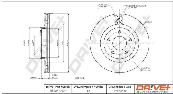 Disco de freno para Mitsubishi Eclipse GK, GL