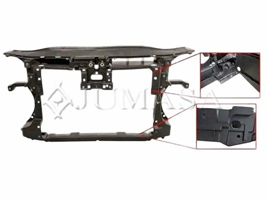 Soporte de radiador completo (panel de montaje para foco) para Volkswagen Passat B7 362