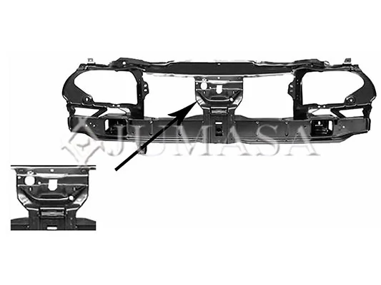 Soporte de radiador completo (panel de montaje para foco) para Renault Scenic I JA0, JA1, FA0