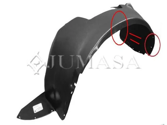 Guardalodos interior izquierdo, guardafango delantero Peugeot/Citroen 1656306080