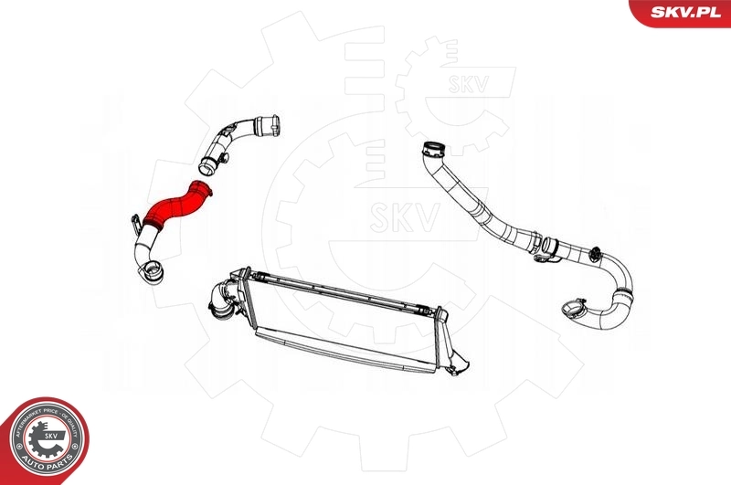 Tubo intercooler K04891698AB Fiat/Alfa/Lancia