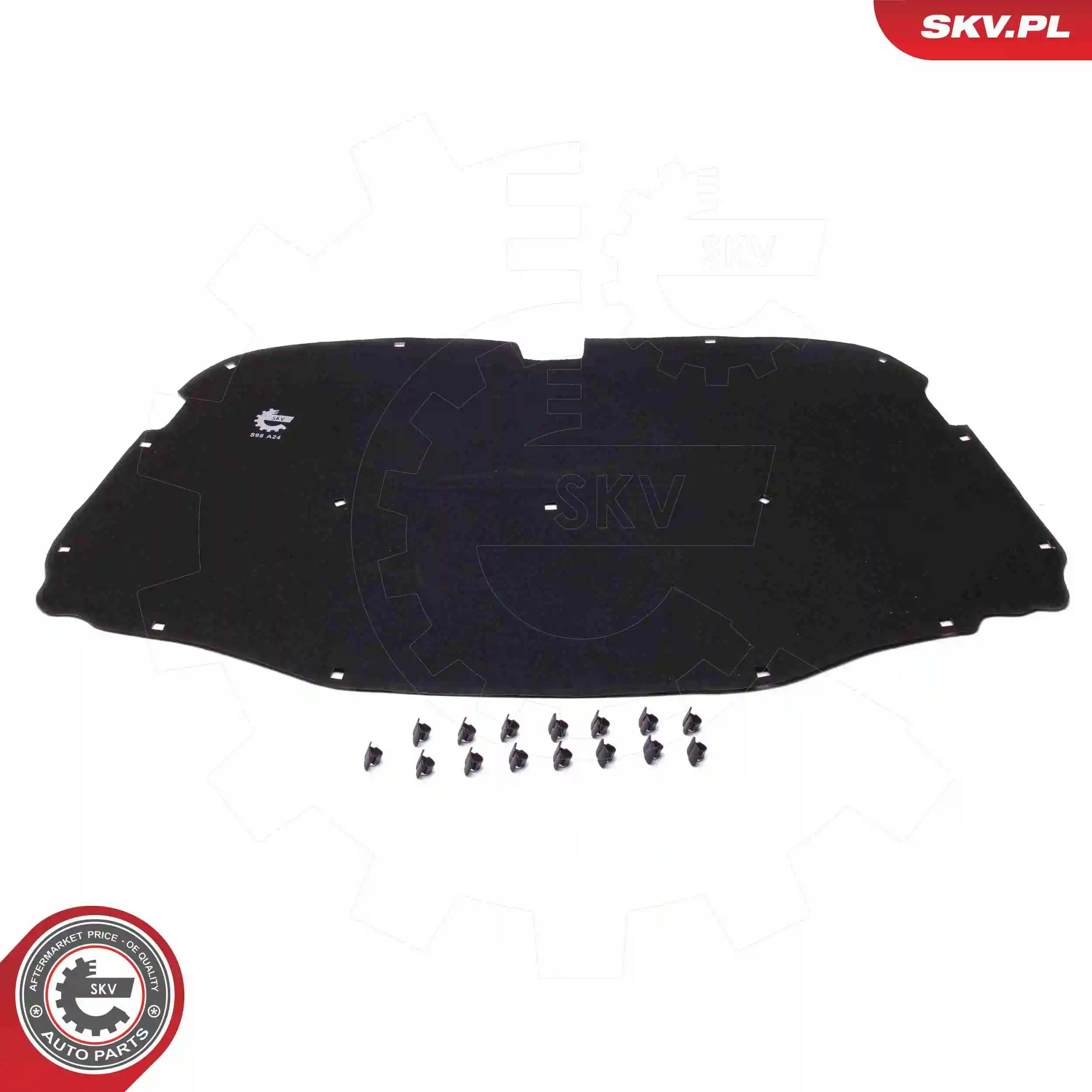 Aislante de capó de motor para Volkswagen Touareg I 7LA, 7L6, 7L7