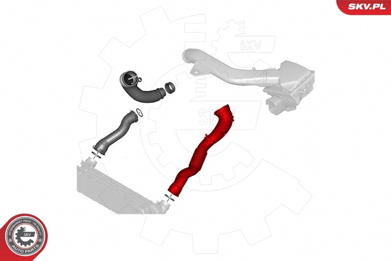 Tubo intercooler 43SKV326 SKV