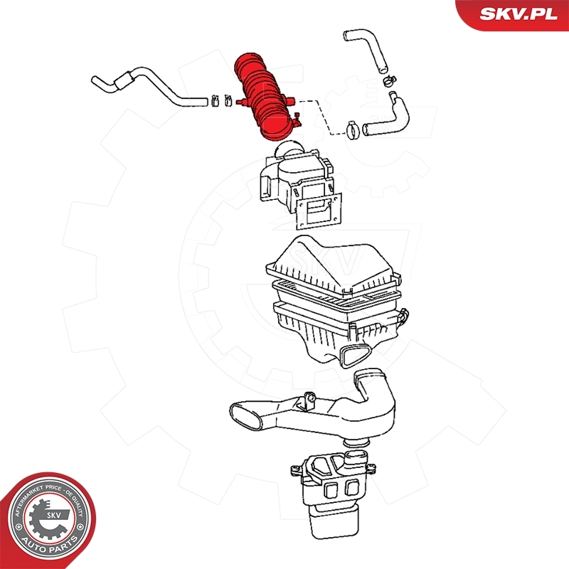 Manguito de aire del medidor de masa de aire Toyota Camry III sedán (V10) (1991 - 1996) precio, desde 30,16 EUR