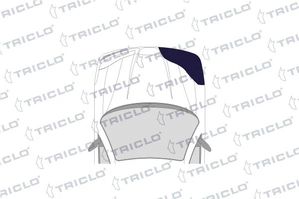 164316 Triclo Soporte de parachoques delantero derecho