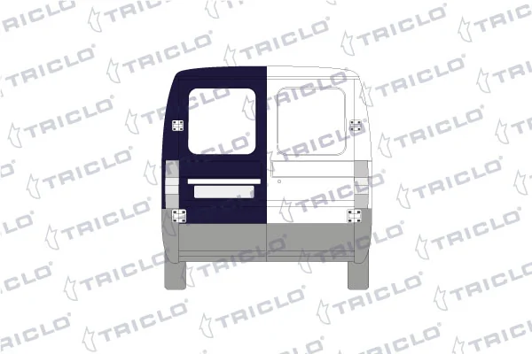 125446 Triclo Manija exterior izquierda de puerta trasera de doble hoja