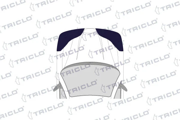 164762 Triclo Kit de soportes/fijaciones del parachoques delantero