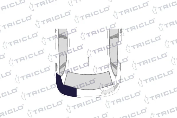 164723 Triclo Soporte de parachoques trasero izquierdo