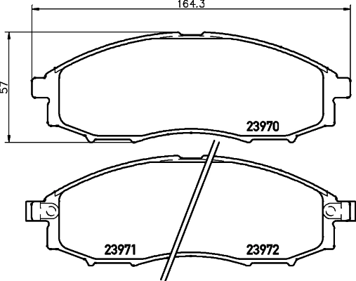 Pastillas de freno 41060VK190 Hyundai/Kia