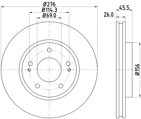 Comprar 25221 Mapco Freno de disco delantero